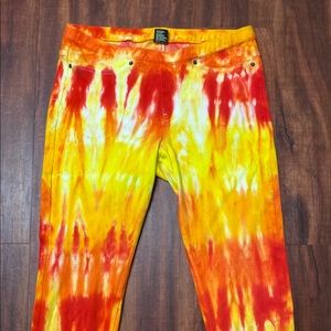 Fire Tone Tie Dye Jeggings